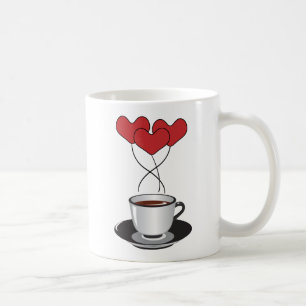 Mug Café, Café Arabica, Café Noir, Coeurs
