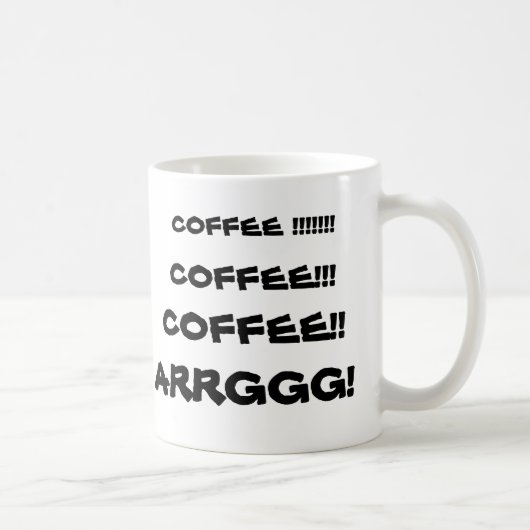 MUG CAFÉ ! ! ! ! ! ! ! , CAFÉ ! ! , CAFÉ ! ! ! , (Droite)
