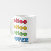 Mug Café café café café (Devant gauche)