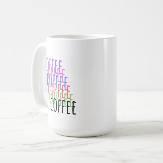 Mug Café, café, café, café, café (Devant gauche)