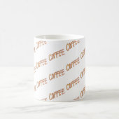 Mug CAFÉ CAFÉ CAFÉ FUN Typographie amusante (Centre)