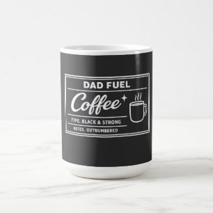 Mug Café carburant pour papa – Noir & Fort pour la fêt