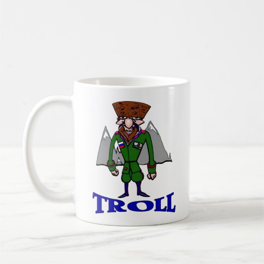 Mug Café caricature à trolls russe (Gauche)