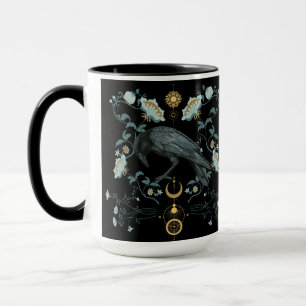 Mug Café céleste de corbeau Viking Pagan Botanique