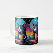Mug Café Chat Cosmique (Devant gauche)