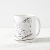 Mug Café Chat Endormi (Devant droit)