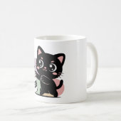 Mug Café chat noir (décaféiné) (Devant droit)
