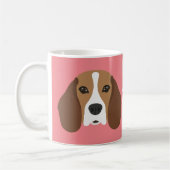 Mug café chien beagle (Gauche)