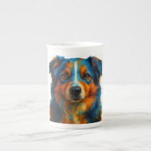 Mug café chien coloré