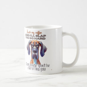Mug Café Chien De Fierce - Drôle "Touchez Mon Café