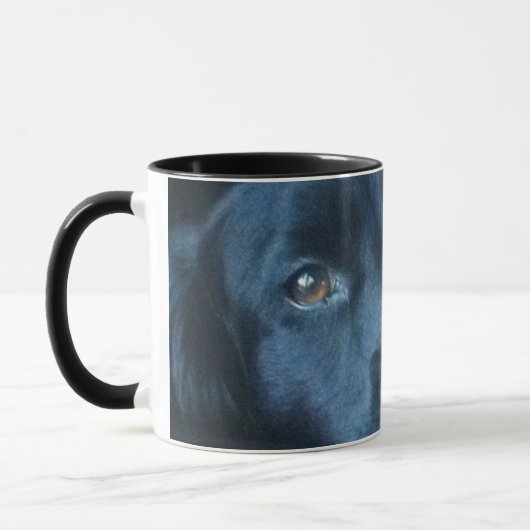 Mug café chien noir (Gauche)