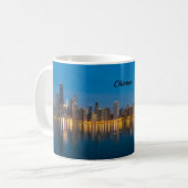 Mug café Cityscape du nord de Chicago (Devant gauche)