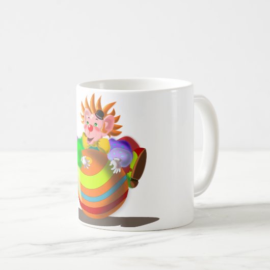 Mug café clown (Devant droit)