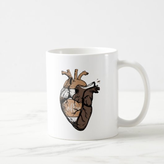 Mug Café Coeur Orgue Musique (Droite)