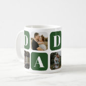 Mug Café Collage Photo Papa Moderne (Devant gauche)