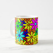 Mug café Collation de puissance de fleurs (Devant gauche)