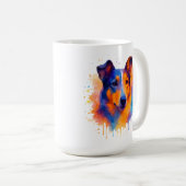 Mug café Collie lisse (Devant droit)