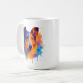 Mug café Collie lisse (Devant gauche)