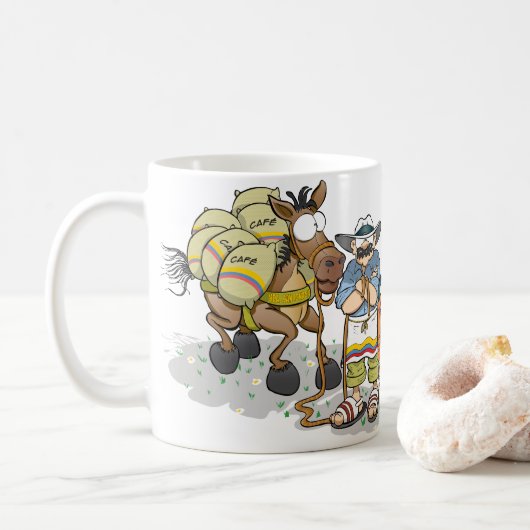 Mug Café colombien. Colombiano de café (Avec donut)