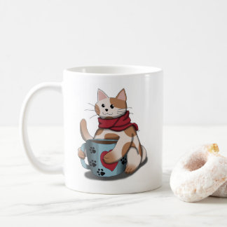 Mug café com gato