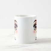 Mug Café & Compliments, Yeux Fabuleux Visage Drôle (Centre)
