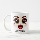 Mug Café & Compliments, Yeux Fabuleux Visage Drôle (Gauche)