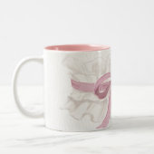 Mug Café Coquette Ruban Rose Élégant (Gauche)