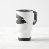 Mug café Corneille Noire Volant (Devant droit)