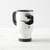 Mug café Corneille Noire Volant (Devant gauche)