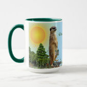 Mug Café ? Coupe des animaux 'GreenThang' Meerkat (Gauche)