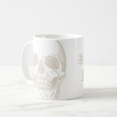 Mug Café crâne minimal première boug (Devant gauche)
