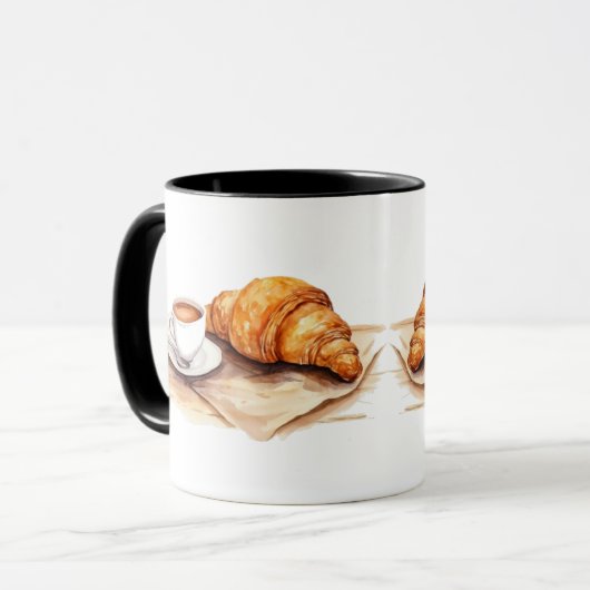 Mug Café Croissant (Devant gauche)