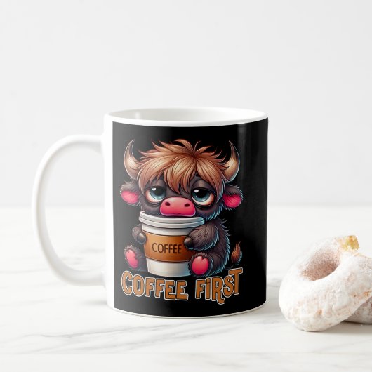 Mug Café d'abord (Avec donut)