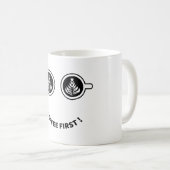 Mug Café d'abord (Devant droit)