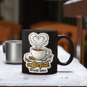 Mug Café d'abord design cœur