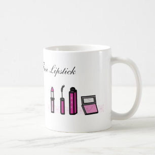 Mug Café d'abord puis rouge à lèvres