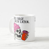 Mug Café D'Abord, Recherche Plus Tard - Phd (Devant gauche)