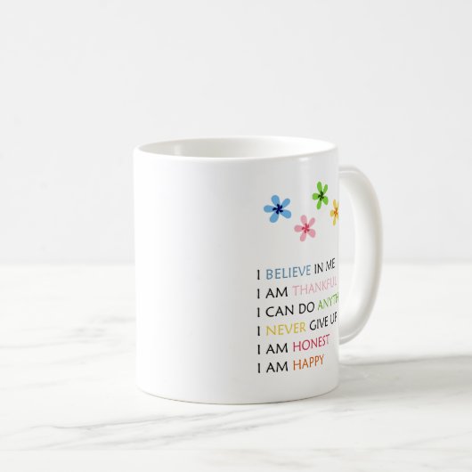 Mug Café d'Affirmation (Devant droit)