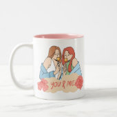 Mug café d'amitié - Besties pour toujours (Gauche)