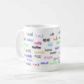 Mug Café, dans beaucoup de langues (Devant gauche)