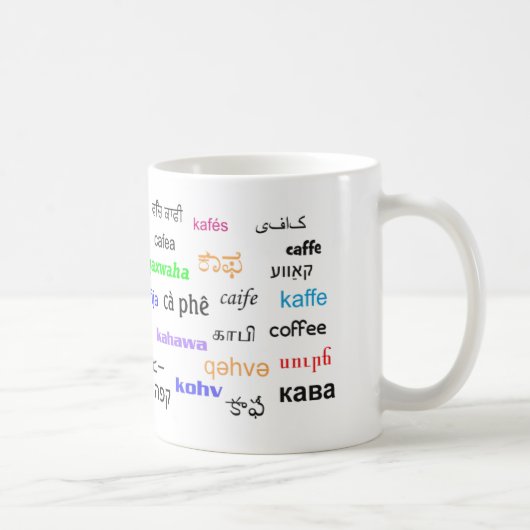 Mug Café, dans beaucoup de langues (Droite)