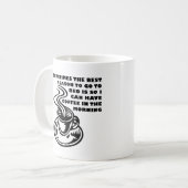 Mug Café dans la boue drôle du matin (Devant gauche)