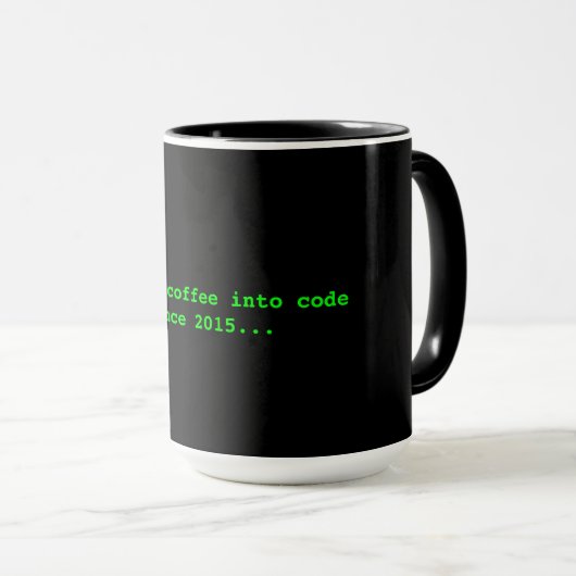 Mug Café dans le code (Devant droit)