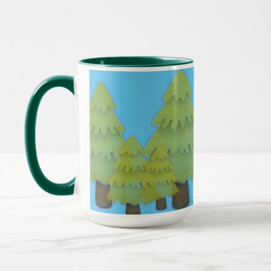 Mug Café "Dans les arbres" (Gauche)