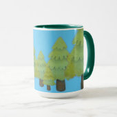Mug Café "Dans les arbres" (Devant droit)