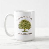 Mug Café d'arbre familial Mug, cadeau de maman d'arbre (Gauche)