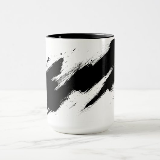 Mug café d'art en encre noire (Centre)