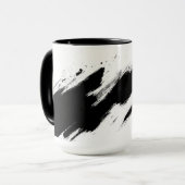 Mug café d'art en encre noire (Devant gauche)