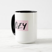 Mug Café d'automne rose et noir (Devant gauche)