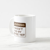 Mug Café d'avertissement (Devant gauche)
